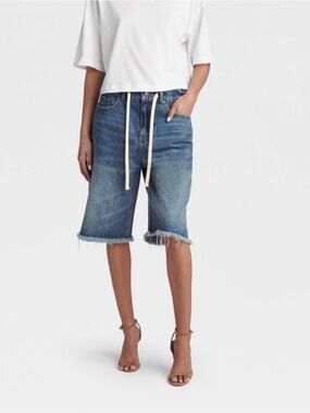 NWT KDD Lynnox Barrel Leg Jean Shorts Women’s Plus size 20 2X Distressed cut off